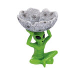 Green Alien and Moon Ashtray