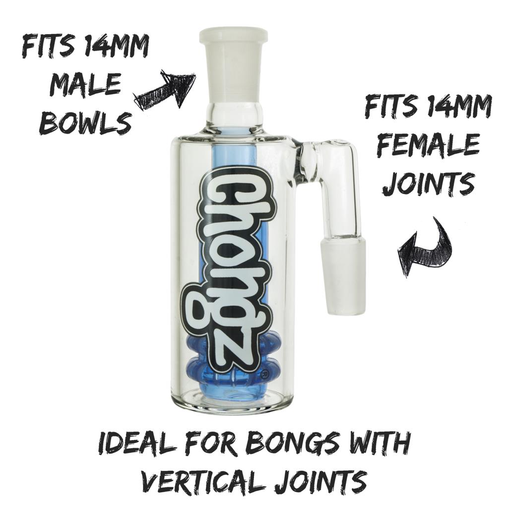 Chongz Glass MEGLET Blue Cooler 14.4mm Chongz Glass MEGLET Blue Cooler 14.4mm